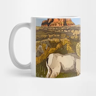 Badlands National Park with Bighorn Sheep Mug